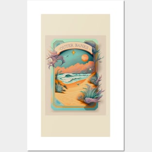 OUTER BANKS design, sea, breeze, pouge life, OBX Posters and Art